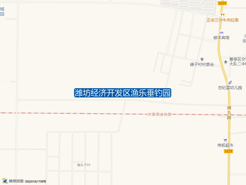 高里街道埠头子村高铁北潍坊经济开发区渔乐垂钓园钓鱼点实景照片