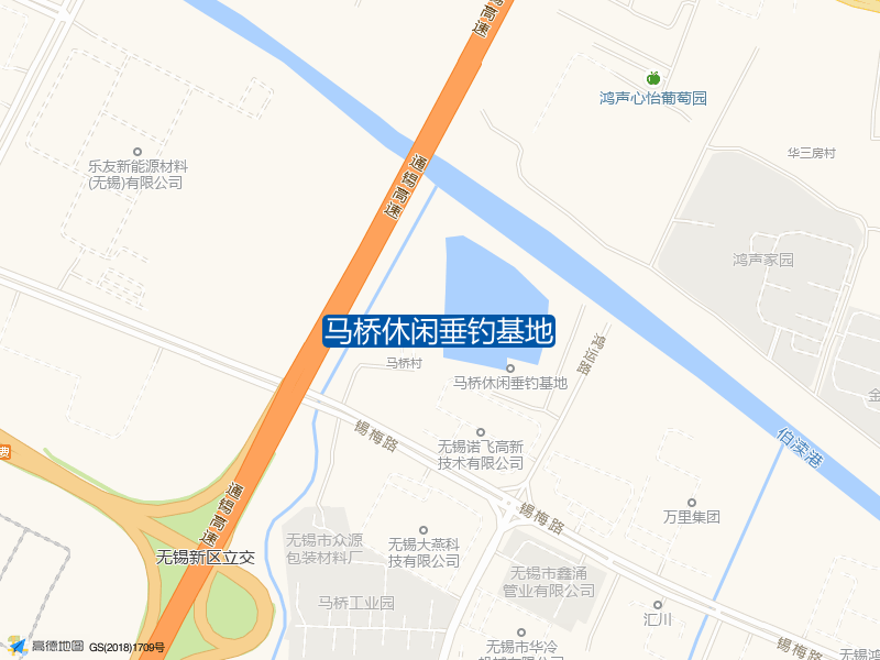 锡梅路175号高新诺飞公司后面马桥休闲垂钓基地钓鱼点实景照片