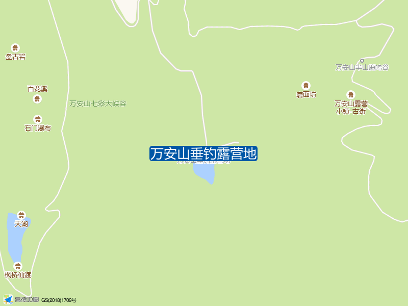 万安山垂钓露营地钓点照片