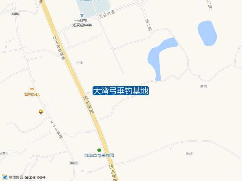 广西壮族自治区玉林市玉州区s212大湾弓垂钓基地钓鱼点实景照片