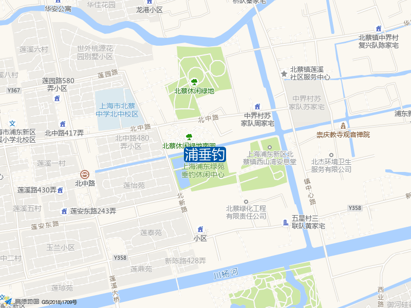 北新路与莲安东路交叉口东北200米浦垂钓钓鱼点实景照片