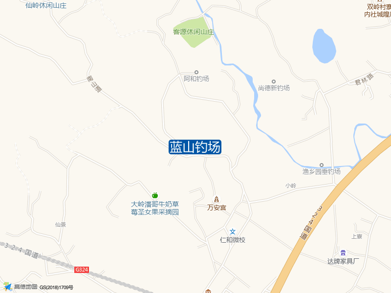 蓝山钓场钓点照片