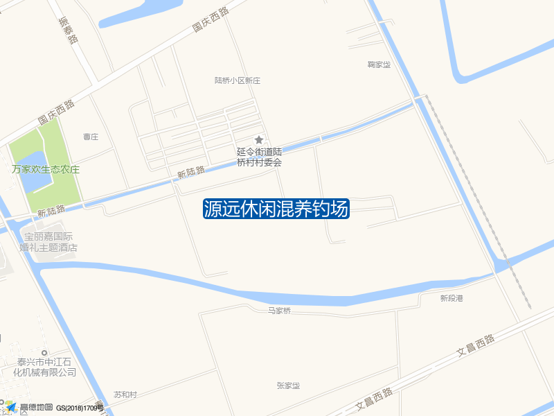 延令街道陆桥村村委会南侧200米源远休闲混养钓场钓鱼点实景照片