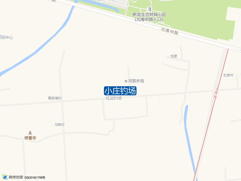 高鹏养殖西南侧70米小庄钓场钓鱼点实景照片