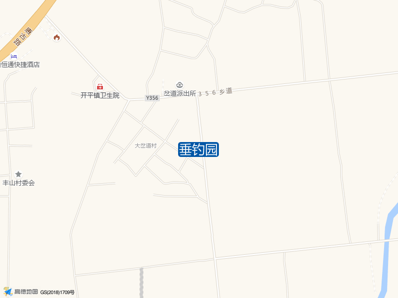 岔道派出所南侧240米垂钓园钓鱼点实景照片