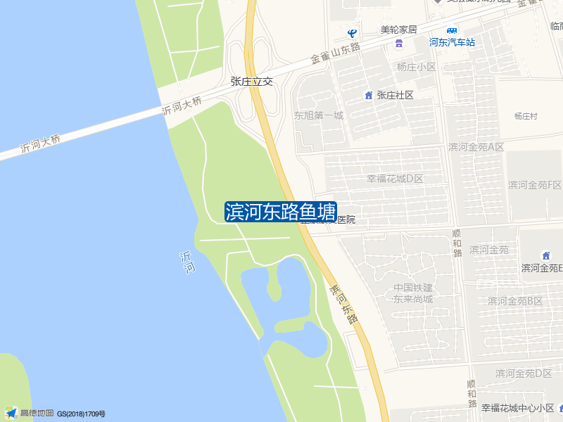 山东省临沂市河东区滨河东路滨河东路鱼塘钓鱼点实景照片