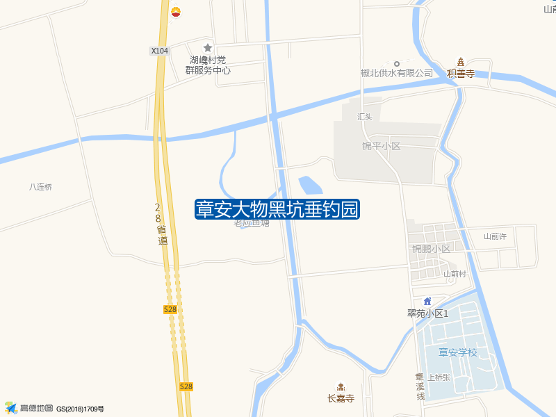 锦平小区西南侧360米章安大物黑坑垂钓园钓鱼点实景照片