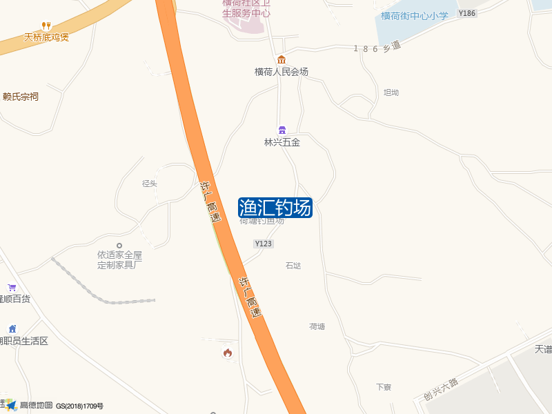 123乡道与186乡道交叉口南480米渔汇钓场钓鱼点实景照片