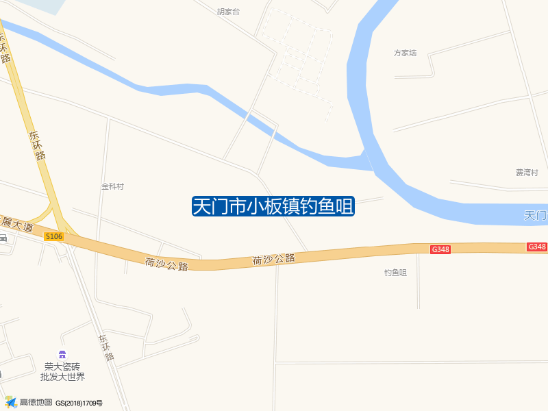 天门市小板镇钓鱼咀钓点照片