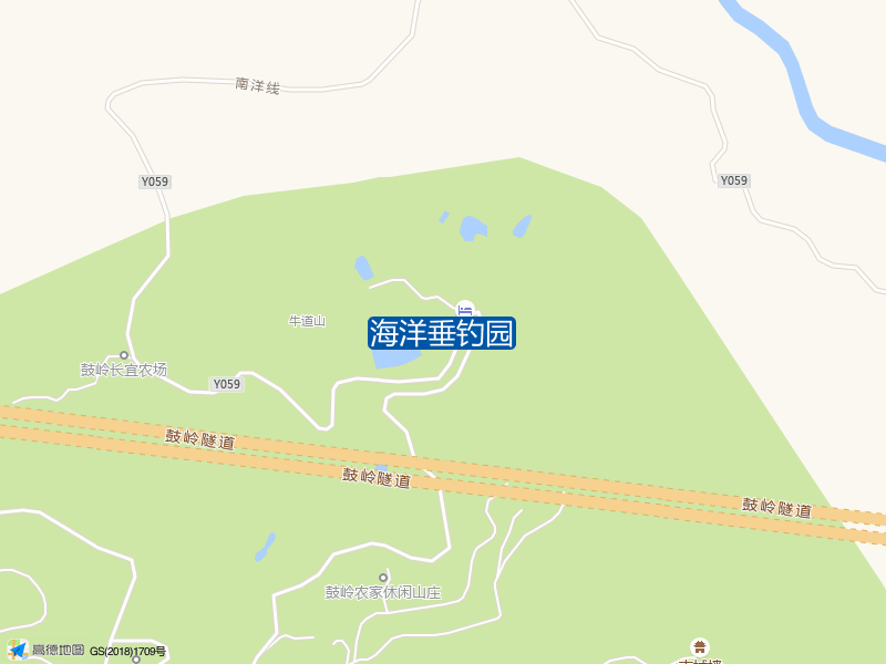 鼓岭牛道山庄园烤全羊西南侧60米海洋垂钓园钓鱼点实景照片