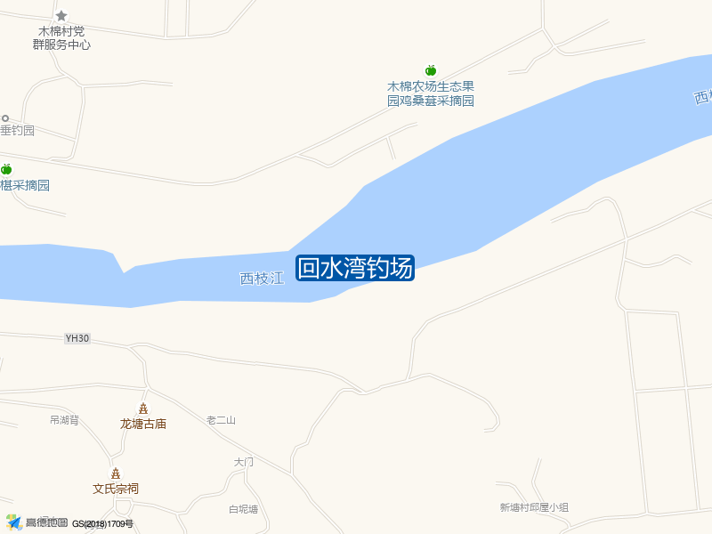 广东省惠州市惠城区回水湾钓场钓鱼点实景照片
