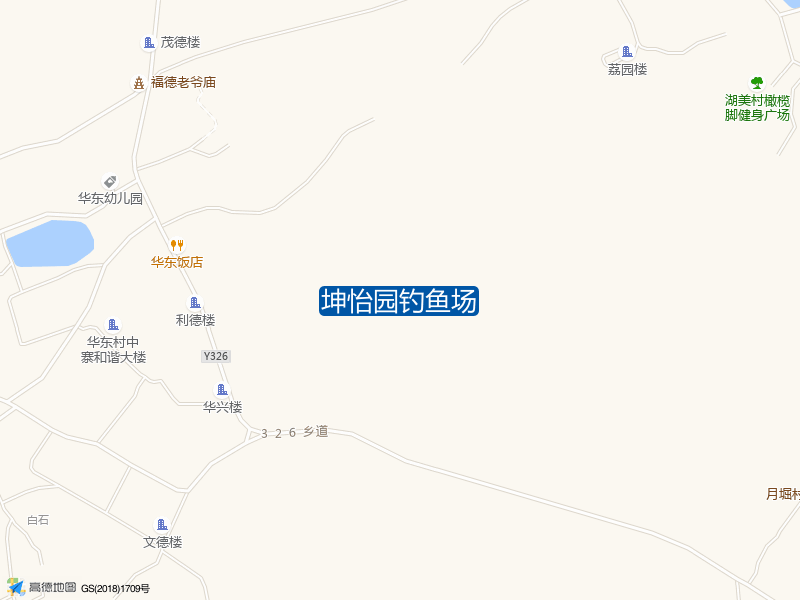 广东省揭阳市普宁市大坝镇华东村白石坑池坤怡园钓鱼场钓鱼点实景照片