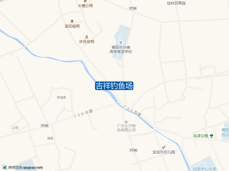 广东省揭阳市揭东区揭阳高新技术产业开发区埔美村吉祥钓鱼场钓鱼点实景照片