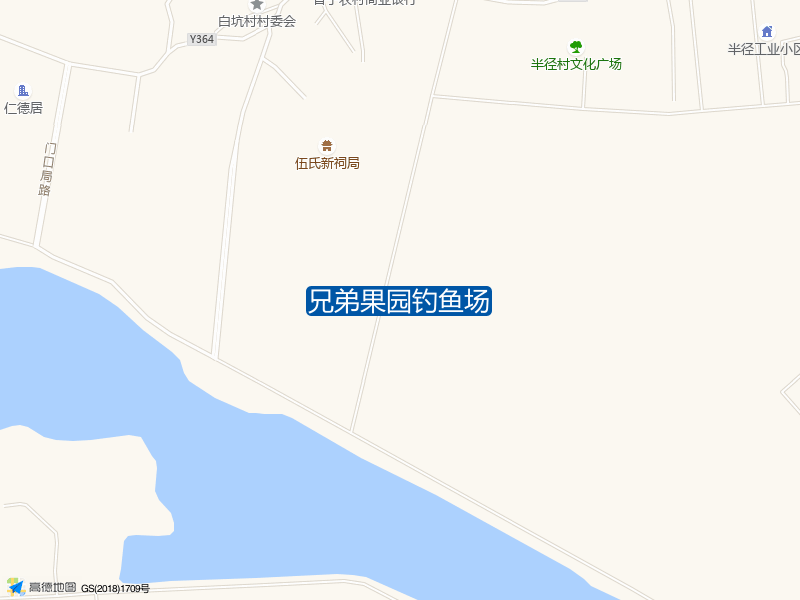 揭阳市普宁市泥沟村白坑湖旁兄弟果园钓鱼场钓鱼点实景照片