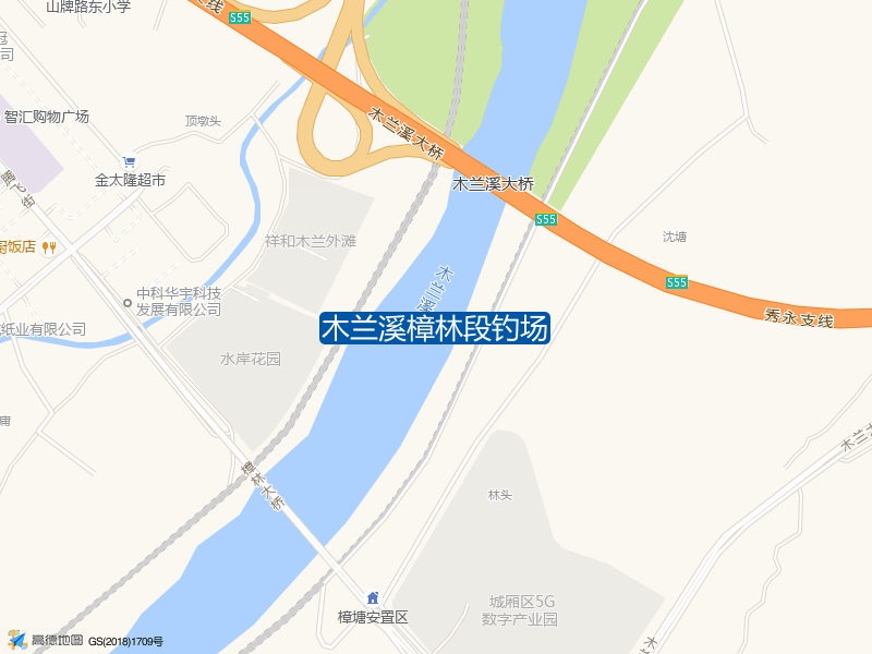 莆田市城厢区华林开发区木兰溪樟林段钓场钓鱼点实景照片