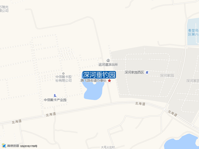 河北省秦皇岛市抚宁区龙海道辅路深河垂钓园钓鱼点实景照片