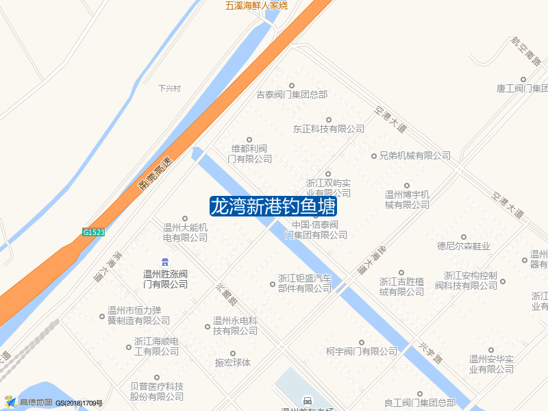 温州市龙湾区兴吉路龙湾新港钓鱼塘钓鱼点实景照片