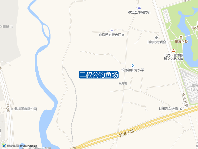 上海路恒大名都小区东门斜对面二叔公钓鱼场钓鱼点实景照片