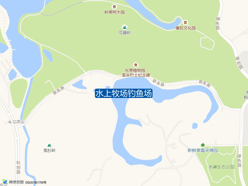 广东省东莞市东莞市市辖区水上牧场钓鱼场钓鱼点实景照片