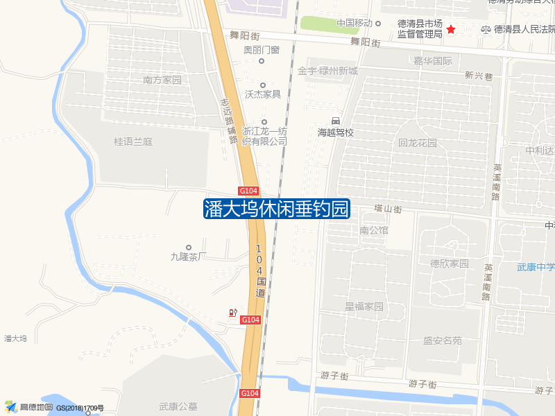 浙江省德清县武康镇潘大坞潘大坞休闲垂钓园钓鱼点实景照片