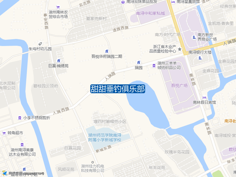 浙江省湖州市南浔区新城东路直港新村125栋甜甜垂钓俱乐部钓鱼点实景照片