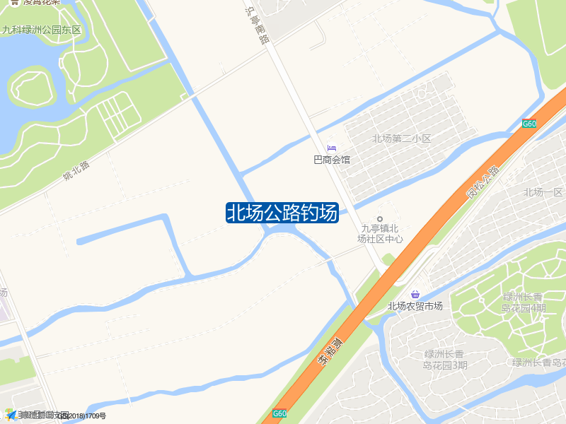 上海市松江区北场公路北场公路钓场钓鱼点实景照片