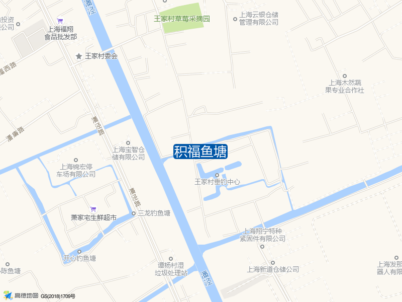 上海市宝山区积福东路积福鱼塘钓鱼点实景照片