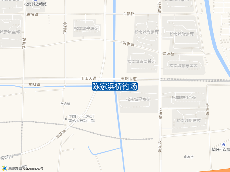 上海市松江区车阳路陈家浜桥钓场钓鱼点实景照片