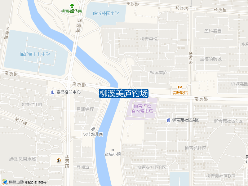 山东省临沂市兰山区南京路柳溪美庐钓场钓鱼点实景照片