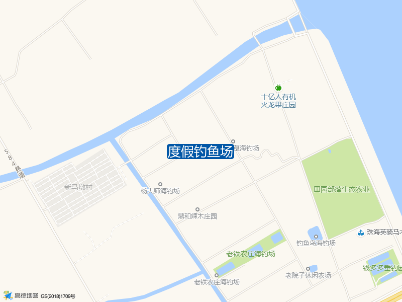 广东省珠海市斗门区X584度假钓鱼场钓鱼点实景照片