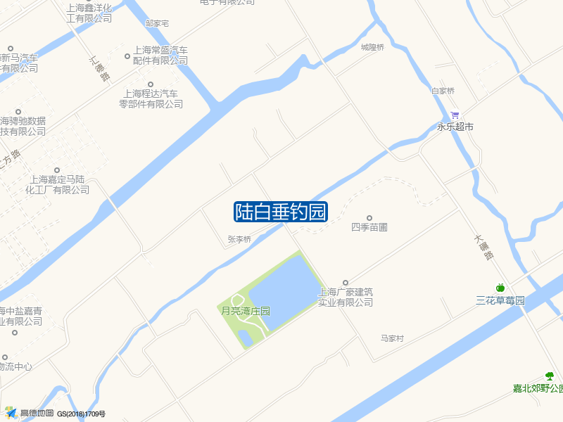 上海市嘉定区沪宜公路5688号陆白垂钓园钓鱼点实景照片