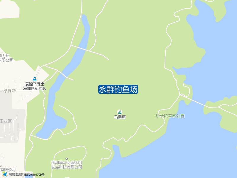 深圳市龙岗区龙岗镇联兴发纸品厂东200米永群钓鱼场钓鱼点实景照片