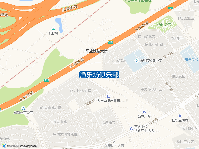 广东省深圳市龙岗区红棉路六约新村商业广场104号渔乐坊俱乐部钓鱼点实景照片