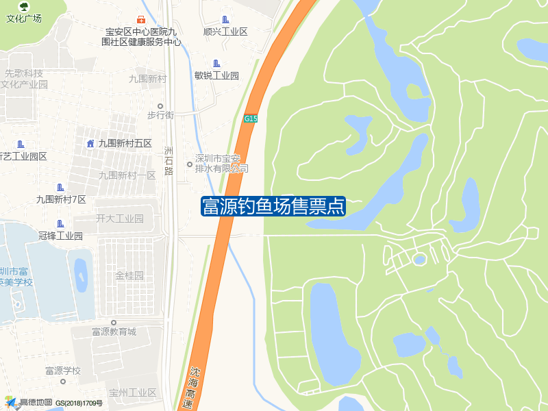 广东省深圳市宝安区富源工业城富源钓鱼场售票点钓鱼点实景照片