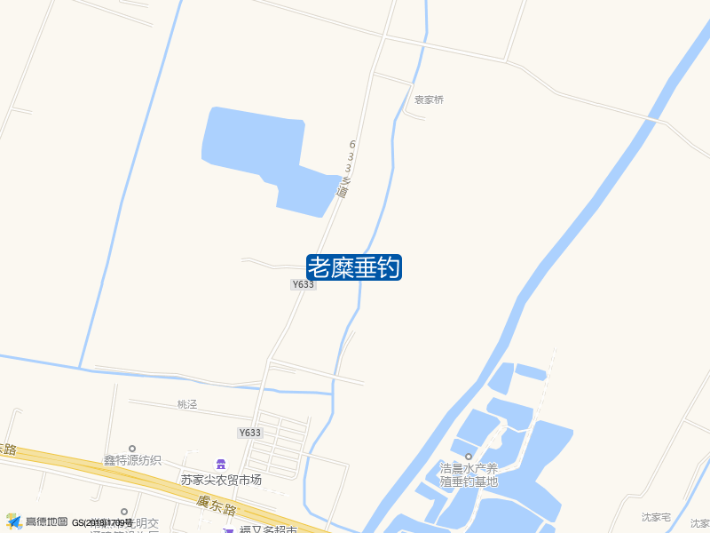 江苏省苏州市常熟市Y633老糜垂钓钓鱼点实景照片