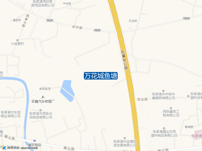 万花城鱼塘钓点照片