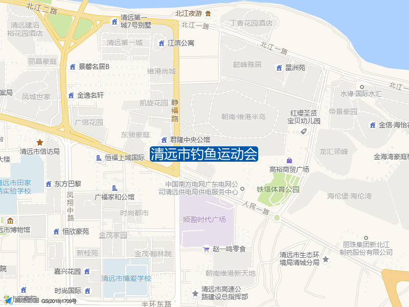 清远市清城区半环北路体育局宿舍清远市钓鱼运动会钓鱼点实景照片