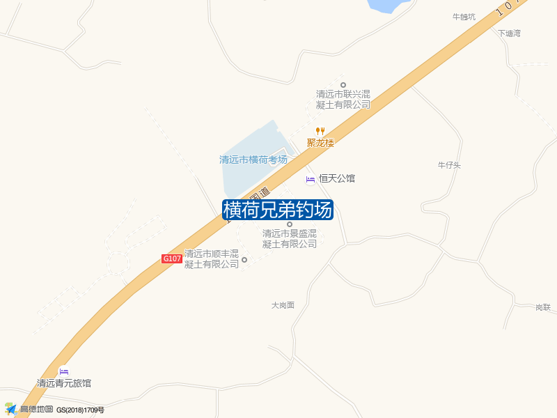 横荷兄弟钓场钓点照片