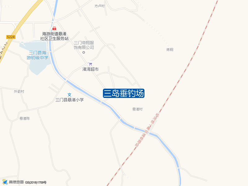 浙江省台州市三门县慈胜三岛垂钓场钓鱼点实景照片