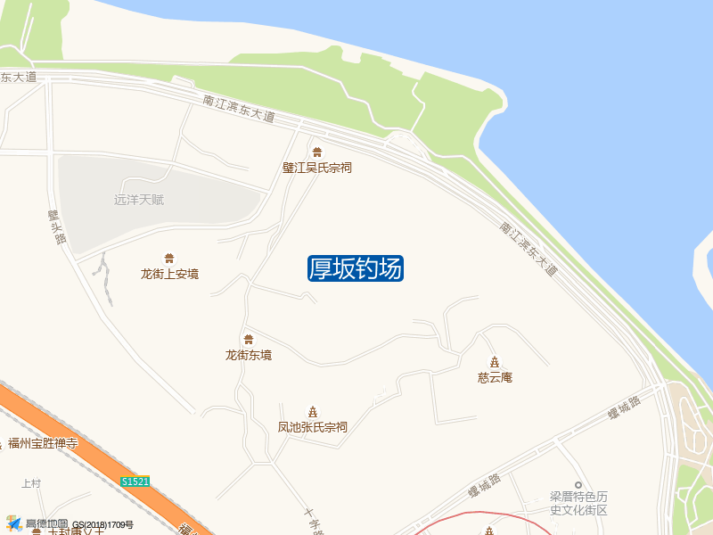 福建省福州市仓山区厚坂钓场钓鱼点实景照片