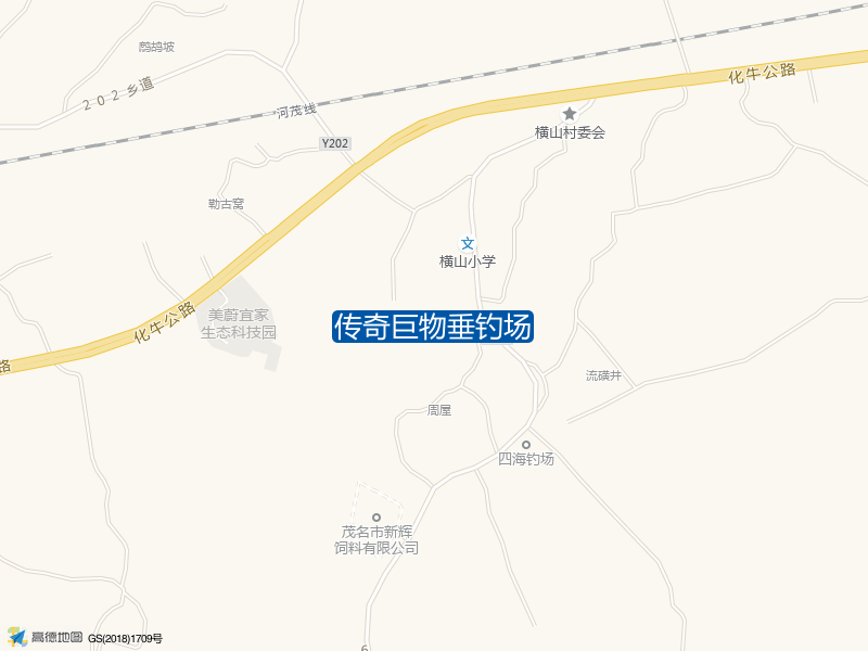 广东省茂名市茂南区公馆镇新塘村传奇巨物垂钓场钓鱼点实景照片