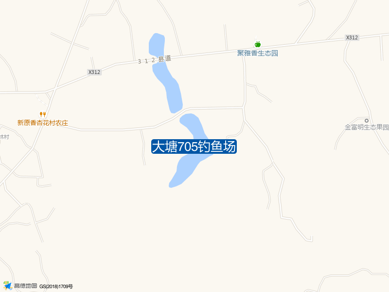 大塘705钓鱼场钓点照片