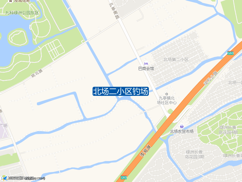 上海市松江区北场公路北场二小区钓场钓鱼点实景照片