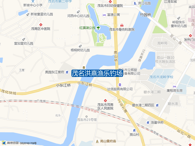 广东省茂名市茂南区高山镇茂名洪熹渔乐钓场钓鱼点实景照片