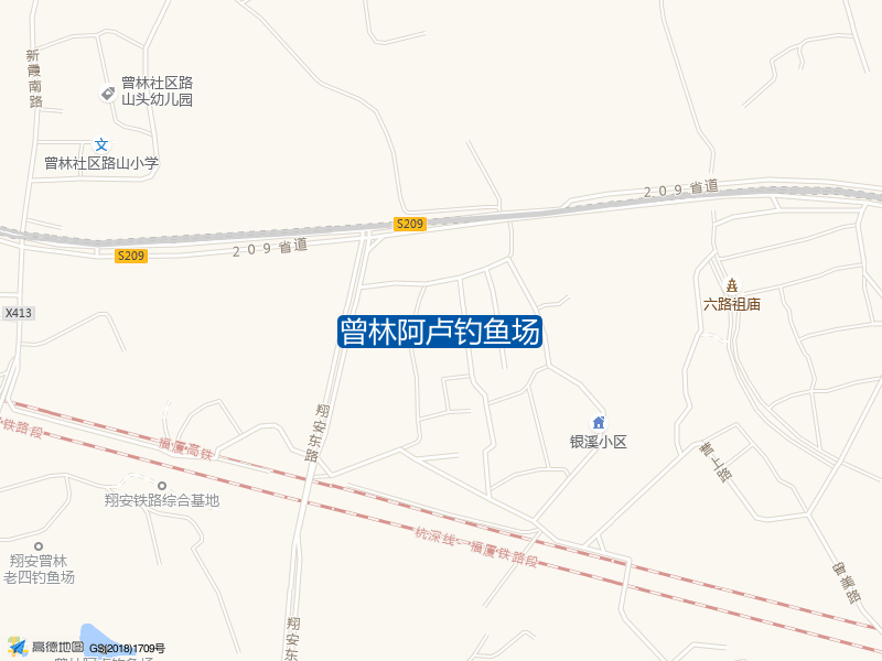 厦门市翔安区沈海高速公路旁曾林阿卢钓鱼场钓鱼点实景照片