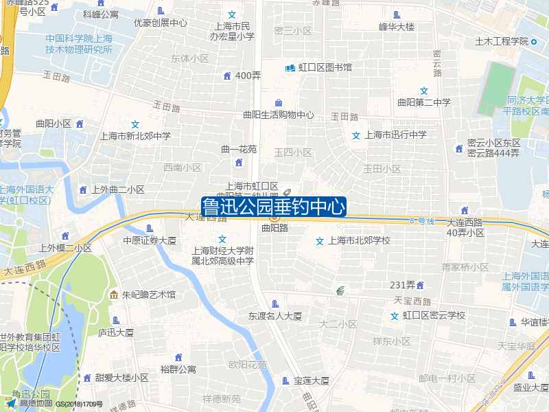 上海市虹口区甜爱路280号鲁迅公园垂钓中心钓鱼点实景照片