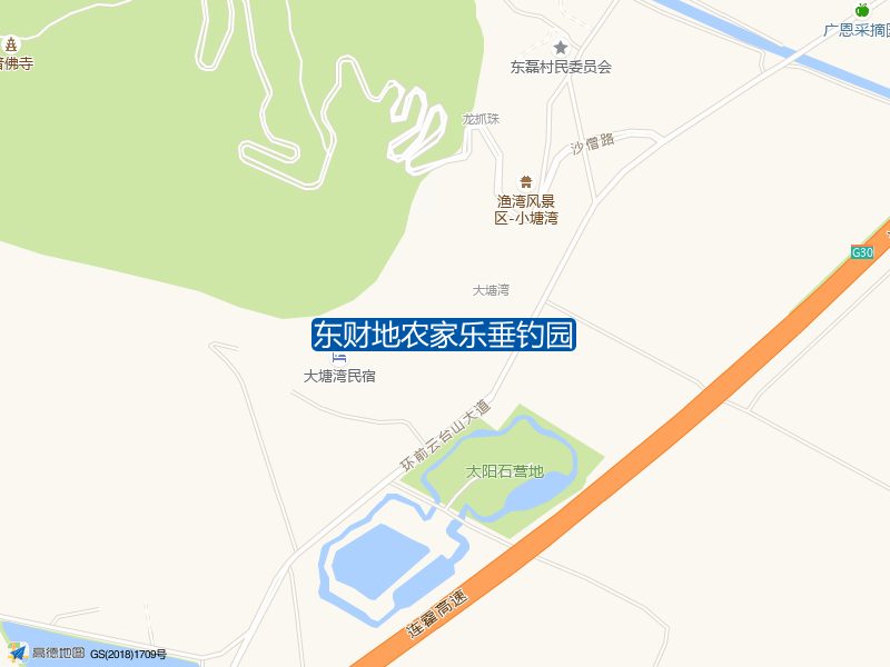 环前云台山大道与云南线交叉口西南方向190米东财地农家乐垂钓园钓鱼点实景照片