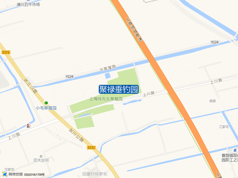 上海市浦东新区青蓬港路与群惠路交叉口西南180米聚禄垂钓园钓鱼点实景照片