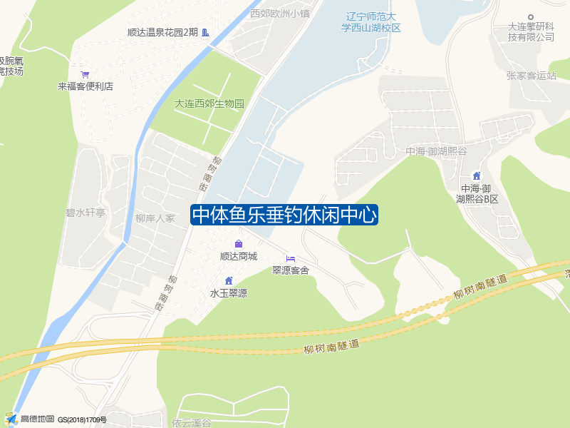 辽宁省大连市甘井子区柳树南街中体奥林匹克花园西侧约50米中体鱼乐垂钓休闲中心钓鱼点实景照片