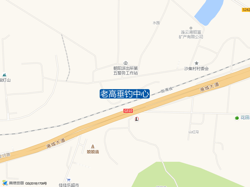 江苏省连云港市连云区G310(港城大道)老高垂钓中心钓鱼点实景照片